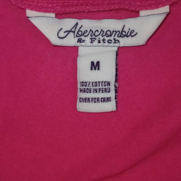 Vintage Y2K Abercrombie & Fitch 1892 Mud Wrestling Champs #1 Pink Sze M Baby Tee - Picture 7 of 7